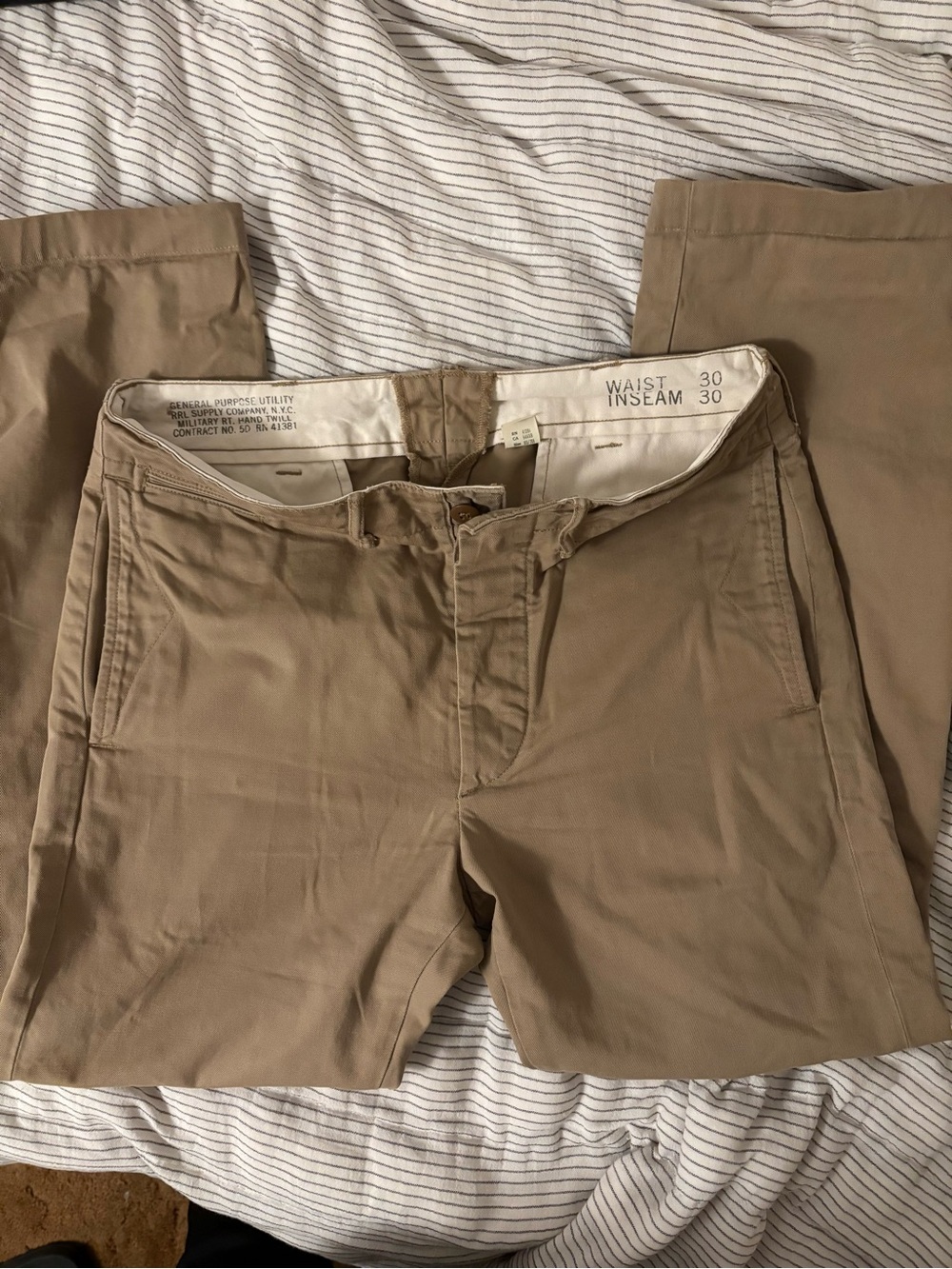 RRL Officers Field Trousers